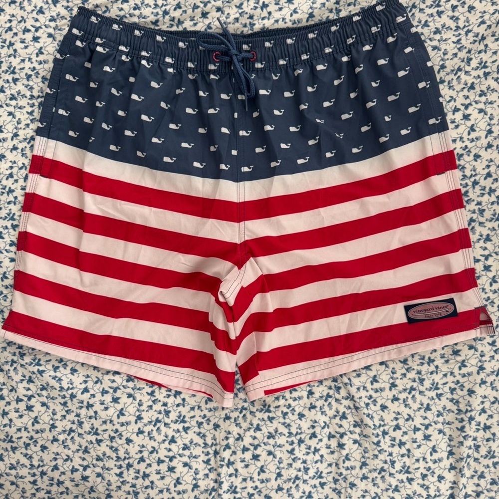 Vineyard Vines Striped Swim Shorts